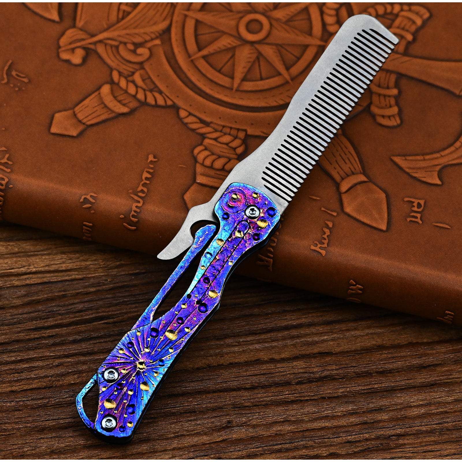 Star Sky Hand Titanium Alloy Tactical Pen Multifunctional Window Breaker Writing Pen Tool Business Signature Writing Pen EDC