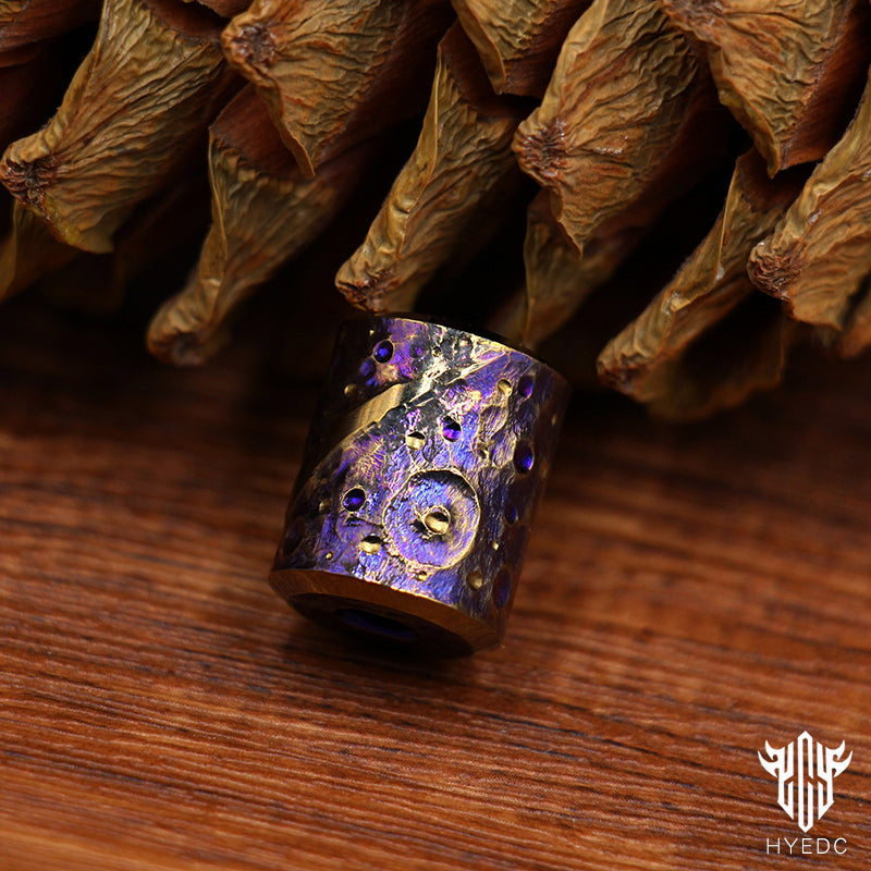 Star Sky Limited Edition Colorful Titanium Alloy Knife Beads Paracord Umbrella Rope Bead DIY Pendant