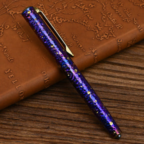 Star Sky Titanium Alloy Tactical Pen High-End Business Students Retro Titanium Black Writing Pen For Gift EDC