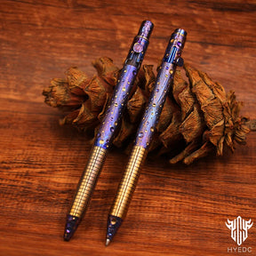 Titanium Alloy Tactical Pen Hand Carved Star Sky Limited Edition Metal Signature Pen EDC