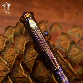 Star Sky Limited Edition Titanium Alloy Tactical Pen Hand Carved Rotary Gyro Multifunctional Self-defense Broken Window G2 Pen E