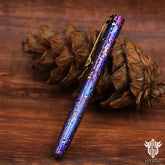 Star Sky Titanium Alloy Tactical Pen High-End Business Students Retro Titanium Black Writing Pen For Gift EDC