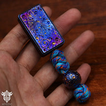 Starry Sky Titanium Alloy Push Card Flip Cards Push Cards Decompression Gods Snapping Coins Fingertip Gyro Toy EDC