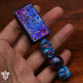 Starry Sky Titanium Alloy Push Card Flip Cards Push Cards Decompression Gods Snapping Coins Fingertip Gyro Toy EDC