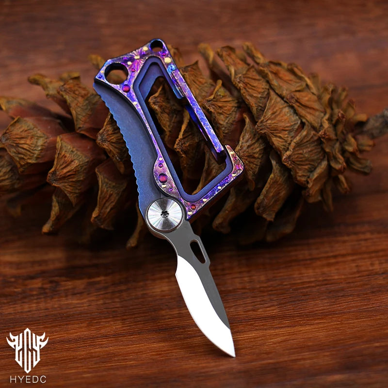 Starry Sky Limited Edition Titanium Alloy Outdoor Multi-Functional Keychain Mini Knife Portable EDC Tool