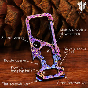 Star Sky Limited Edition Titanium Alloy Key Chain EDC Multi-Function Car Bottle Opener Men's Pendant Key Chain