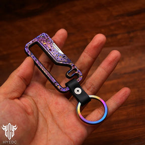 Limited Starry Sky Version Titanium Alloy Outdoor Multi-Functional Keychain Mini Knife Portable EDC