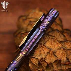 Star Sky Limited Titanium Alloy Tactical Pen Hand Carved Edition Tungsten Pen Decompression Metal Signature Neutral Pen EDC