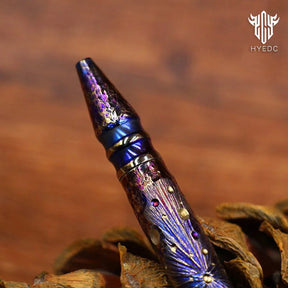 Titanium Alloy Tactical Pen Hand Carved Star Sky Limited Edition Metal Signature Neutral Outdoor Stationery EDC