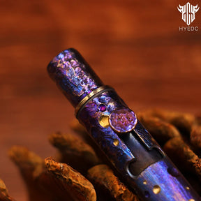 Titanium Alloy Tactical Pen Hand Carved Star Sky Limited Edition Metal Signature Pen EDC