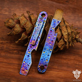 Limited Edition Hand Carving Starry Sky Titanium Crowbar Outdoor Multi Functional Survival Tool Bottle Opener Keychain EDC