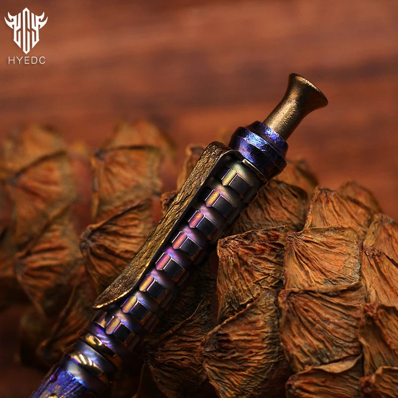 Titanium Alloy Tactical Pen Hand Carved Star Sky Limited Edition Metal Signature Neutral Outdoor Stationery EDC