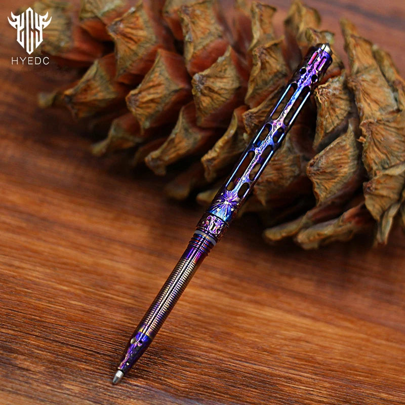 Mini Titanium Alloy Tactical Pen Star Sky Limited Edition Metal Tungsten Steel Signature Pen EDC