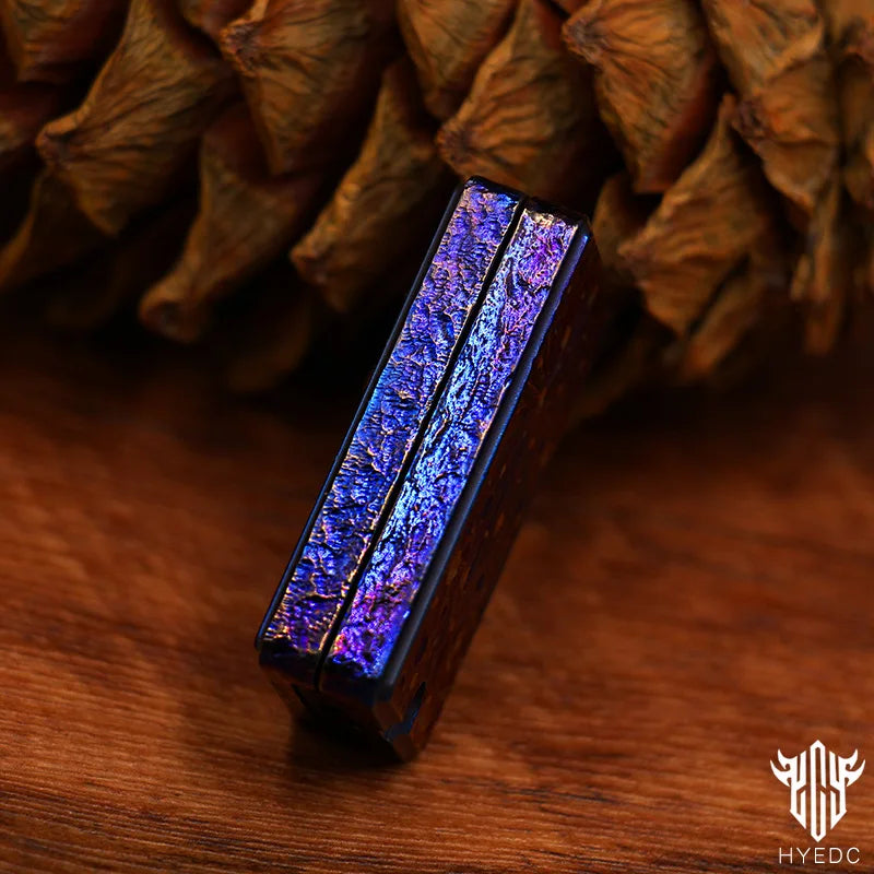 Starry Sky Titanium Alloy Push Card Flip Cards Push Cards Decompression Gods Snapping Coins Fingertip Gyro Toy EDC