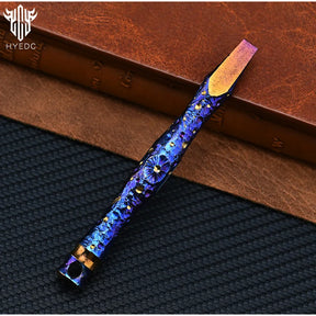 Hand Carving Star Sky  Titanium Alloy Multi-Function Crowbar  Opener Outdoor Crowbar EDC