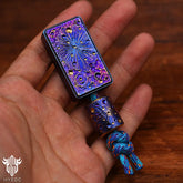 Starry Sky Titanium Alloy Push Card Flip Cards Push Cards Decompression Gods Snapping Coins Fingertip Gyro Toy EDC