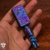 Starry Sky Titanium Alloy Push Card Flip Cards Push Cards Decompression Gods Snapping Coins Fingertip Gyro Toy EDC