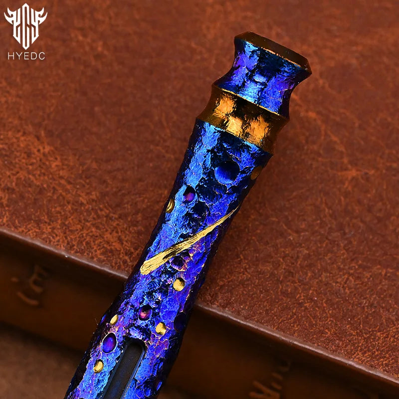 Hand Carving Star Sky  Titanium Alloy Multi-Function Crowbar  Opener Outdoor Crowbar EDC