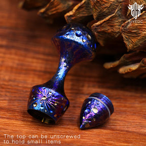 Star Sky imited Edition Portable Small Titanium Alloy Sealed Bottle Waterproof Box Medicine Bottle Outdoor Self Defense EDC Firs