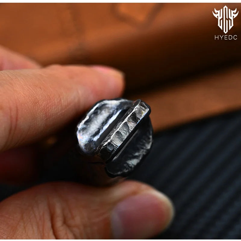 Handmade Titanium Mechanical Automatic IgnitionLighter Alloy Material EDC Gift Box