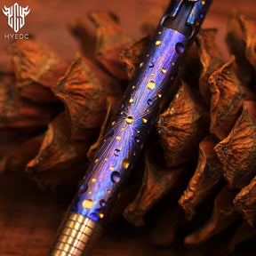 Titanium Alloy Tactical Pen Hand Carved Star Sky Limited Edition Metal Signature Pen EDC
