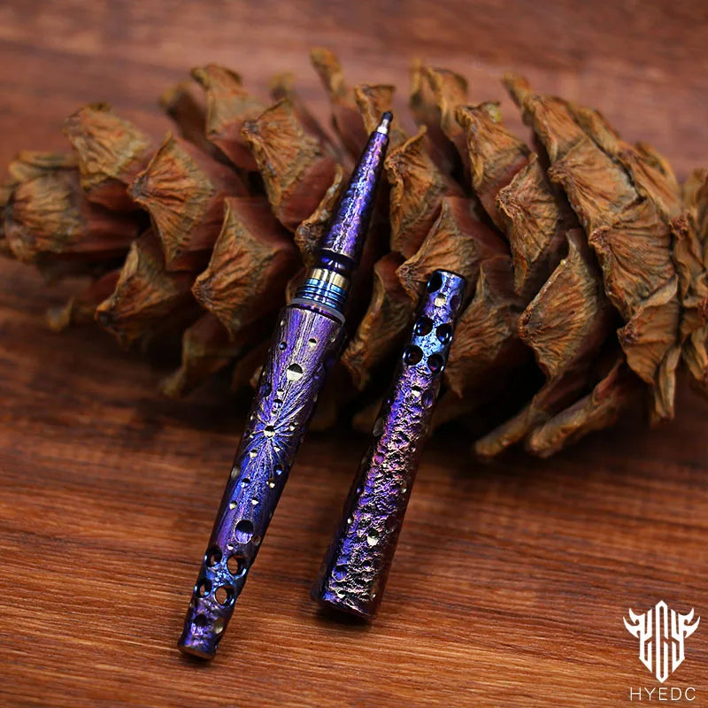 Star Sky Limited EditionTitanium Alloy Tactical Pen Hand Carved  Pen Metal Signature Neutral Pen  EDC