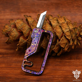 Limited Starry Sky Version Titanium Alloy Outdoor Multi-Functional Keychain Mini Knife Portable EDC