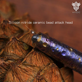 Star Sky Titanium Alloy Tactical Pen High-End Business Students Retro Titanium Black Writing Pen For Gift EDC