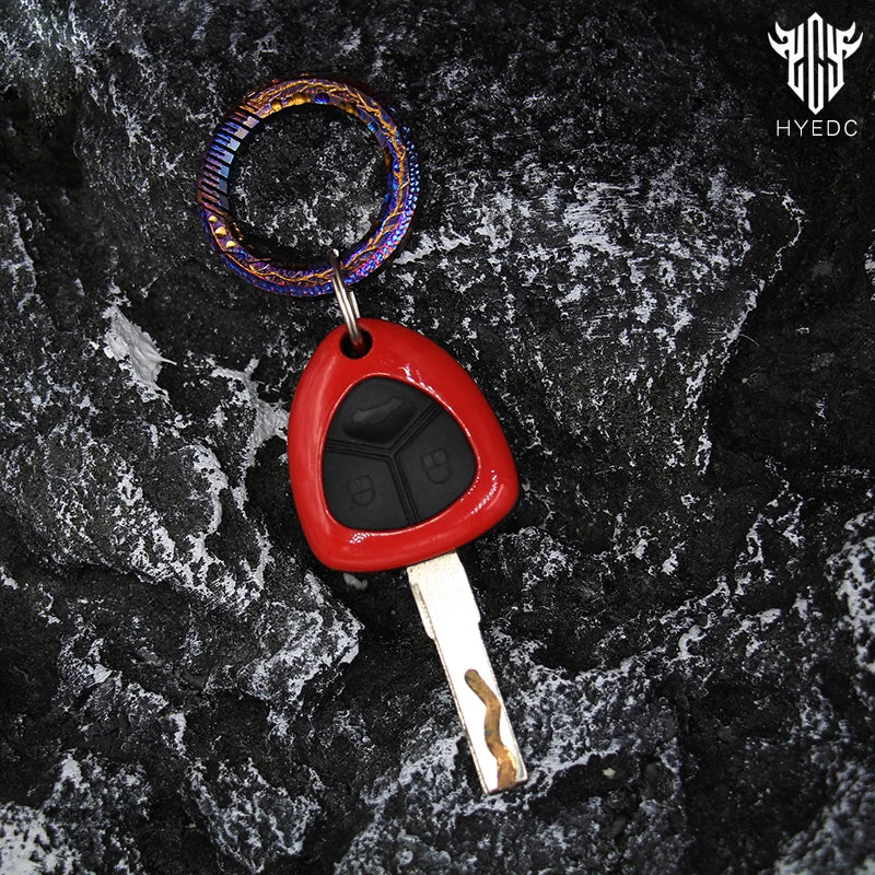 Star Sky Limited Edition Titanium Alloy Key Chain Multi-Function Car lightning Men's Pendant Key Chain EDC