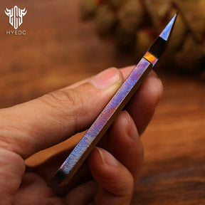 Limited Edition Titanium Alloy EDC Multi-Function Screwdriver Crowbar Bottle Opener Outdoor Crowbar Hand Carving Starry Sky