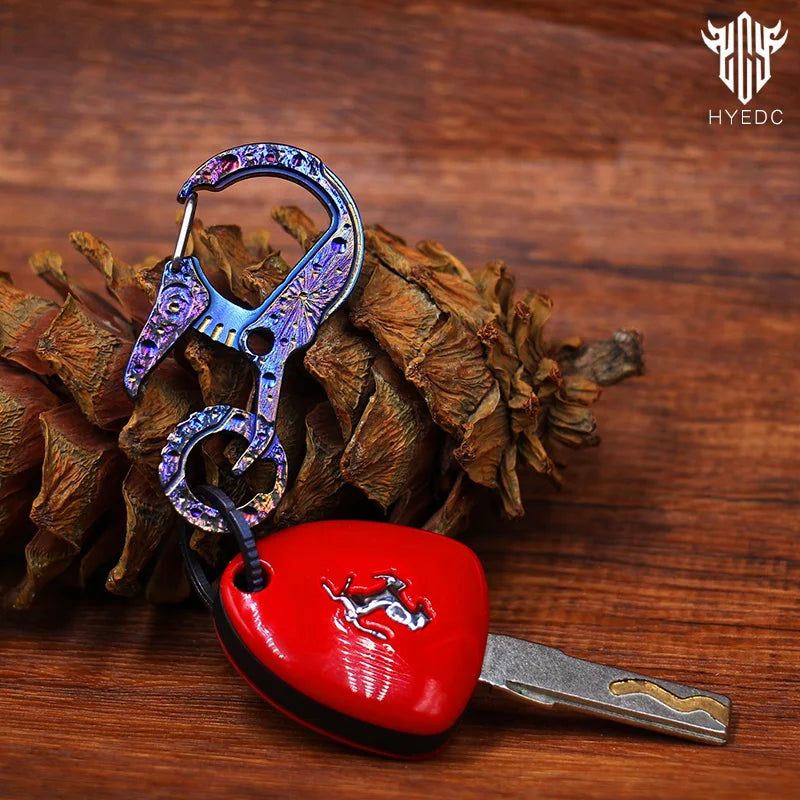 Star Sky Limited Edition Titanium Alloy Key Chain Multi-Function Car Bottle Opener Men's Pendant Key Chain EDC