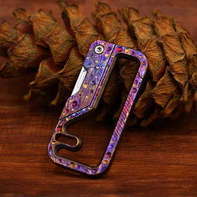 Limited Starry Sky Version Titanium Alloy Outdoor Multi-Functional Keychain Mini Knife Portable EDC