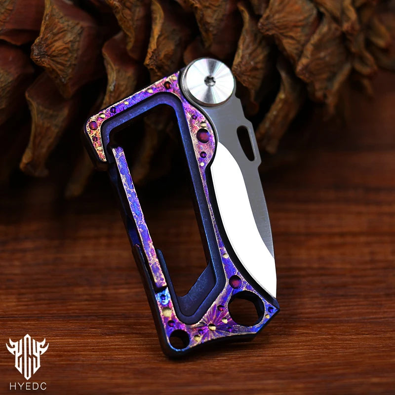 Starry Sky Limited Edition Titanium Alloy Outdoor Multi-Functional Keychain Mini Knife Portable EDC Tool