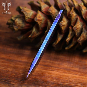 Hand Carving Starry Sky Titanium Alloy EDC Multi-Function Screwdriver Crowbar Bottle Opener Outdoor Crowbar