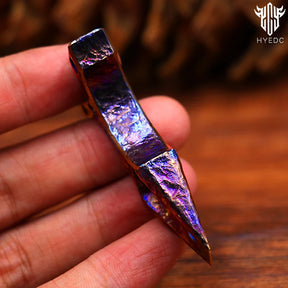 Starry Sky Limited Edition Hand Carving Titanium Crowbar Outdoor Multi Functional Survival Tool Bottle Opener Portable EDC