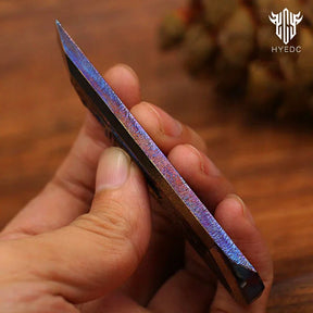 Limited Edition Titanium Alloy EDC Multi-Function Screwdriver Crowbar Bottle Opener Outdoor Crowbar Hand Carving Starry Sky