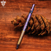Titanium Alloy Tactical Pen Hand Carved Star Sky Limited Edition Metal Signature Pen EDC