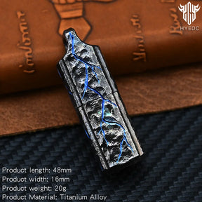 Handmade Titanium Mechanical Automatic IgnitionLighter Alloy Material EDC Gift Box