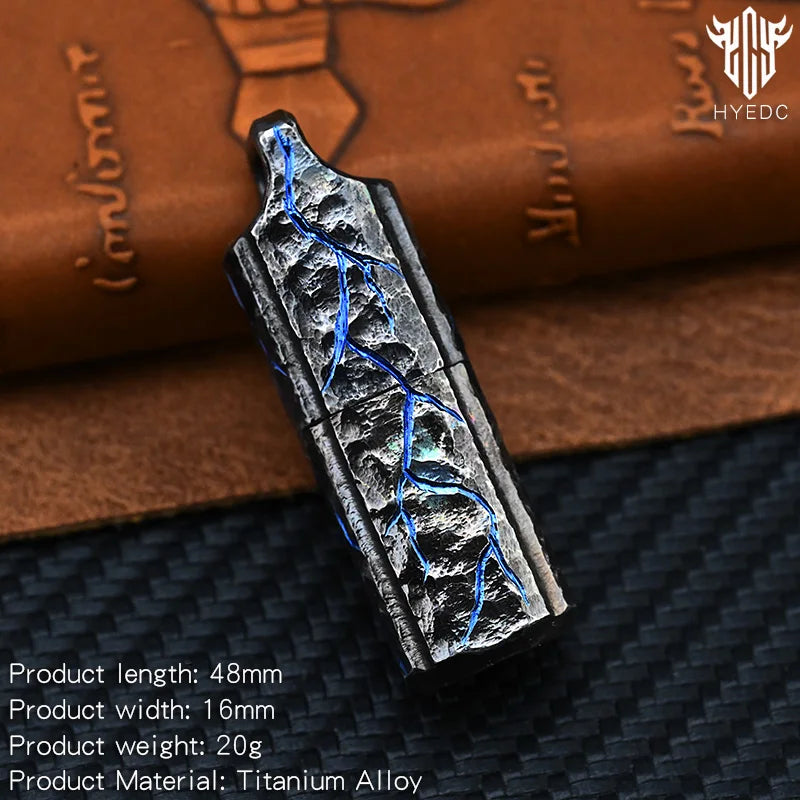 Handmade Titanium Mechanical Automatic IgnitionLighter Alloy Material EDC Gift Box