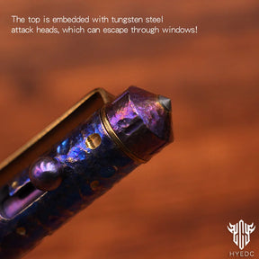Titanium Alloy Tactical Pen Hand Carved Star Sky Limited Edition Tungsten Pen Decompression EDC Metal Signature Neutral Pen