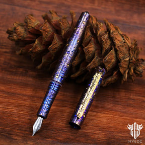 Star Sky Titanium Alloy Tactical Pen High-End Business Students Retro Titanium Black Writing Pen For Gift EDC