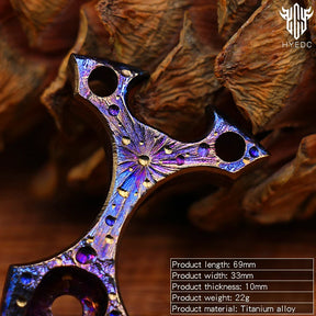 Starry Sky Limited Edition Hand Carving Titanium Crowbar Outdoor Multi Functional Survival Tool Bottle Opener Portable EDC