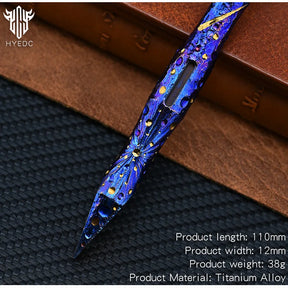 Hand Carving Star Sky  Titanium Alloy Multi-Function Crowbar  Opener Outdoor Crowbar EDC